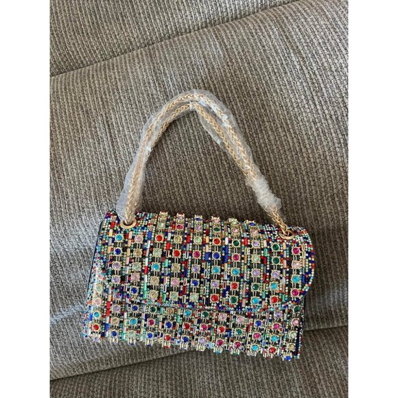 Rhinestone Clutch for Women's Sparkly Shoulder Bag for Evening & Party - Picture 3 of 11